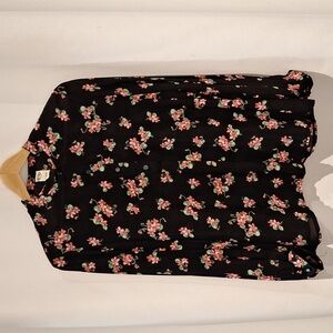 C & A sheer floral Long Sleeve blouse